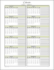 ruled calendars