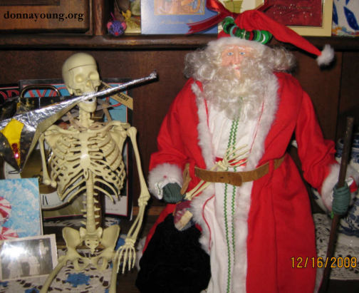 Santa and Mr. Bones