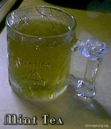 Mint Tea in an old Flintstones promo cup