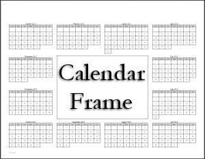 calendar frame