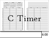 C. Timer - a Printable Timer with a 2-page spread for each week