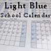 Light Blue Calendars
