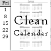 Clean Calendar