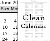 clean calendar