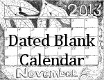 Blank Dated Calendar