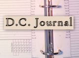 D.C. Journal is a lined calendar that is 73 pages long.