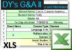 Grades and Attendance II XLS file