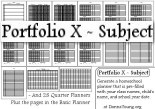Portfolio X - Generate a Homeschool Planner (rtf) with Class Names, Child's Name, Grade, and School Year
