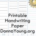 Printable Handwriting and Lined Filler Paper