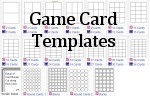 game card templates