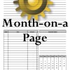 Month on a Page in Household Planners