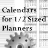 calendars for the 1/2 sized planner