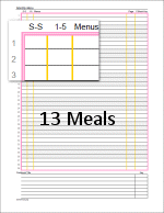 13 meals