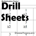 math work paper surrounded by a multiplication table