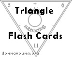 triangular flash cards