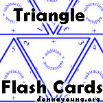 triangular flash cards