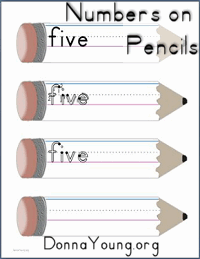 Numbers on Pencils