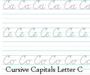 Connecting Cursive Capitals Letter C