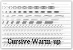 cursive warmup