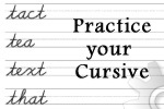 practice your cursive
