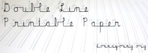 Double Line Printable paper