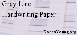 Gray Line Handwriting Rule paper