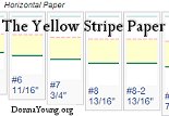 yellow stripe handwriting rule paper