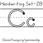 handwriting worksheets for letter c