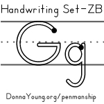 handwriting worksheets for letter g