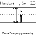 handwriting worksheets for the letter i in zaner bloser style