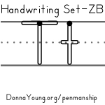 handwriting worksheets for the letter t in zaner bloser style