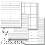 column lesson planners