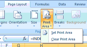 Print area