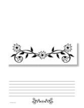 Decorated Blank Top Printable Paper