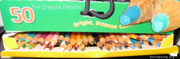 open box crayola pencils