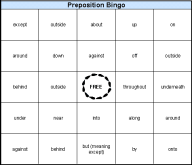 Preposition Bingo XLS Generator