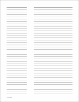 Matching Lined Paper