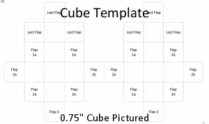 cube template - word