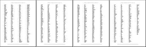 869 vocabulary words for grades 4-6