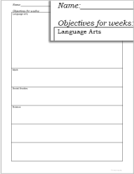 objectives form