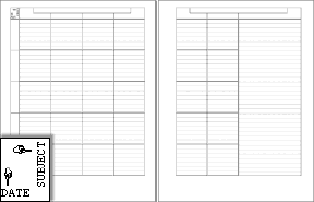 dashed 2-page lesson planner