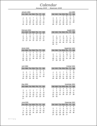 12-month calendar