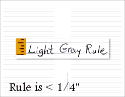 Light Rule Paper