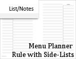 ruled with list