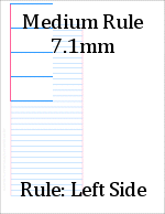 medium rule paper