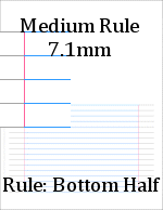 medium rule paper