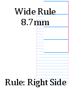 wide rule paper
