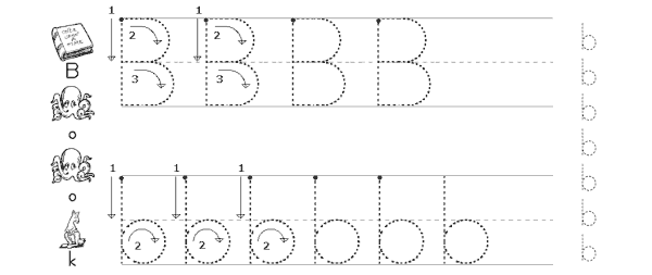 Beginners Very Large Letters Manuscript Handwriting, Set 2