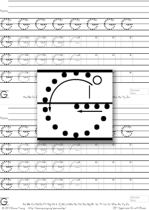 3-stroke letter g with boxes, tracing