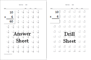 drill sheets for math